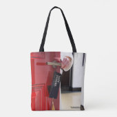 Sac cabas rouge (Dos)