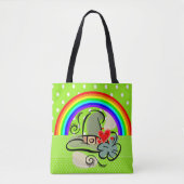 Sac cabas Saint-Patrick jour de pluie arc-en-ciel (Devant)