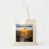 Sac cabas simple coucher de soleil pour l'universi (Devant)
