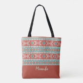 Sac cabas tribal tropical d'été (Dos)