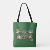Sac cabas vert WWB avec bibliothèque (Dos)