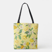 Sac cabas vibrant fleur de citronnier (Dos)