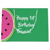 Sac cadeau 1er anniversaire de Watermelon (Devant)