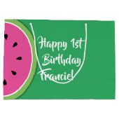 Sac cadeau 1er anniversaire de Watermelon (Dos)
