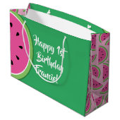 Sac cadeau 1er anniversaire de Watermelon (Dos Angle)