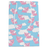 Sac cadeau 1er anniversaire pour porc volant migno (Devant)