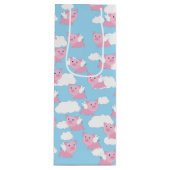 Sac cadeau 1er anniversaire pour porc volant migno (Devant)