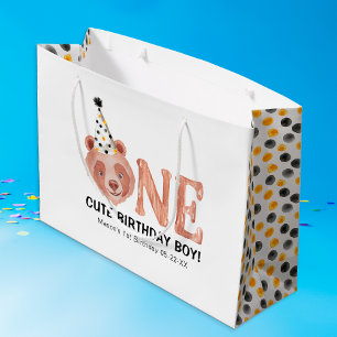 Sac cadeau 1er anniversaire - Un mignon