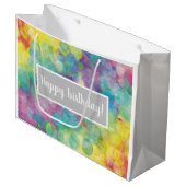 Sac cadeau à bulles colorées (Devant Angle)