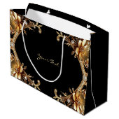 Sac cadeau à cadre doré élégant (Dos Angle)