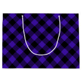 Sac cadeau à carreaux bleus (Devant)