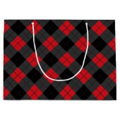 Sac cadeau à carreaux rouges (Devant)