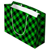 Sac cadeau à carreaux verts (Dos Angle)