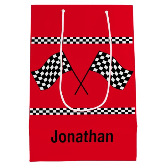 Sac cadeau À damiers Drapeau Design (Dos)