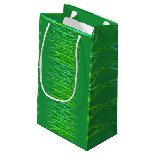Sac cadeau à feuillage persistant en spirale (Dos Angle)