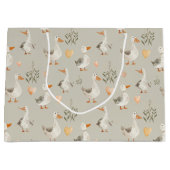 Sac cadeau à grande oie d'aquarelle (Devant)