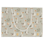 Sac cadeau à grande oie d'aquarelle (Dos)