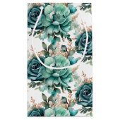 Sac cadeau à impression florale pour mariage (Dos)