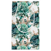 Sac cadeau à impression florale pour mariage (Devant)
