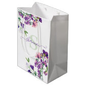 Sac cadeau à monogramme Sweet Pea (Dos Angle)