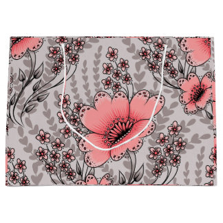Sac cadeau à motif de champs sauvages