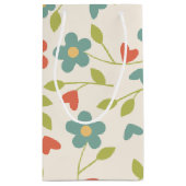 Sac cadeau à motif de fleurs (Dos)