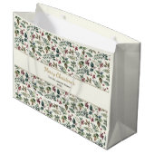 Sac cadeau à motif festif de Noël (Devant Angle)