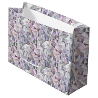 Sac cadeau à motif géométrique avec triangles past