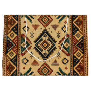 Sac cadeau à motif kilim boho tribal Sud-Ouest r