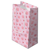Sac cadeau à motifs rose et coeurs (Dos Angle)