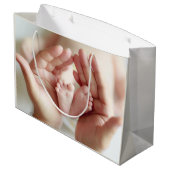 Sac cadeau à nouveau-né à l'aquarelle de moutarde (Dos Angle)