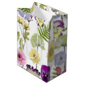 Sac cadeau à thème fleur sauvage (Devant Angle)