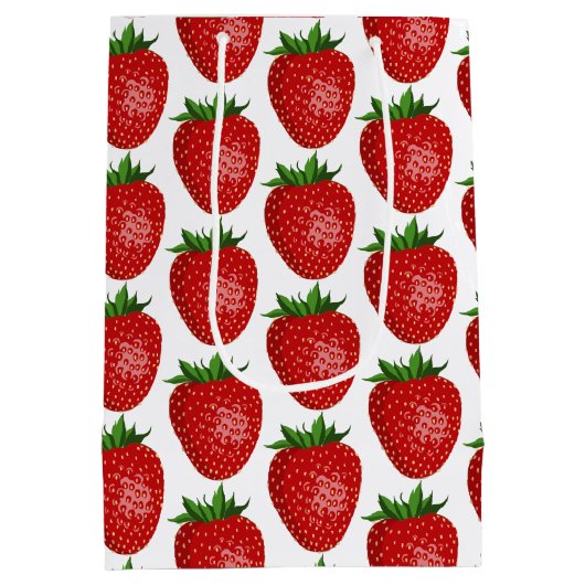 Sac cadeau à thème fraise (Dos)