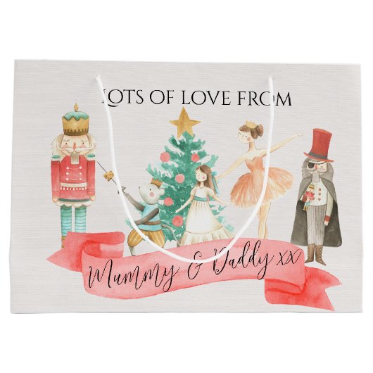 Sac cadeau à thème Nutcracker personnalisé (Dos)