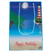 Sac cadeau à thème phare (Dos)