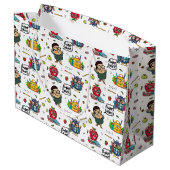 Sac cadeau à thème scolaire (Dos Angle)
