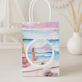 Sac cadeau à thème Watercolor Beach Art