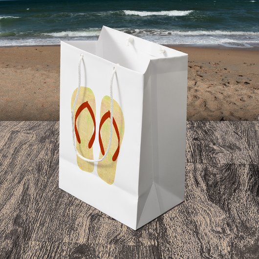 Sac cadeau à tongs de la fête de la plage d'été ja