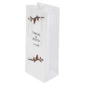 Sac cadeau à vin Flax Flower de Nouvelle-Zélande (Devant Angle)