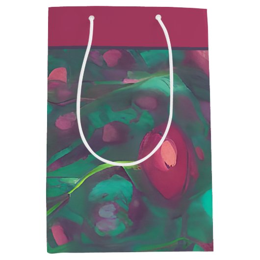 sac cadeau Abstrait roux moyen (Devant)