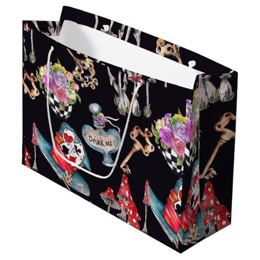 Sac cadeau Alice au pays des merveilles (Devant Angle)