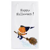 Sac cadeau amusant avec Citrouille de sorcière Hal (Dos)