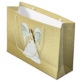 Sac cadeau Ange Africain-Américain (Devant Angle)