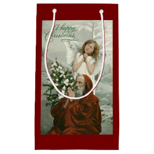 Sac Cadeau Angel Et Père Noël