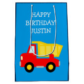 sac cadeau Anniversaire de enfant camion camion de (Dos)