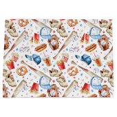 Sac cadeau anniversaire de la fête de base-ball d' (Devant)