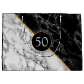 Sac cadeau Anniversaire personnalisé Marbre (Dos)