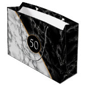 Sac cadeau Anniversaire personnalisé Marbre (Dos Angle)