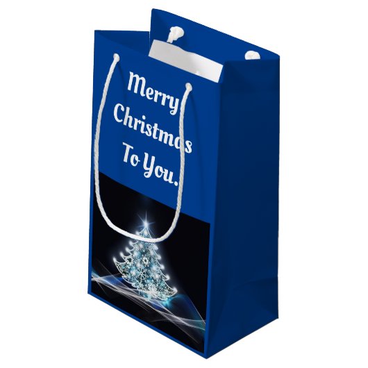 Sac cadeau Arbre blanc (Dos Angle)