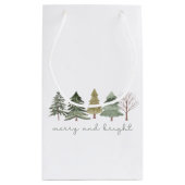 Sac cadeau Arbre de Noël Joyeux & Bright Watercolo (Dos)
